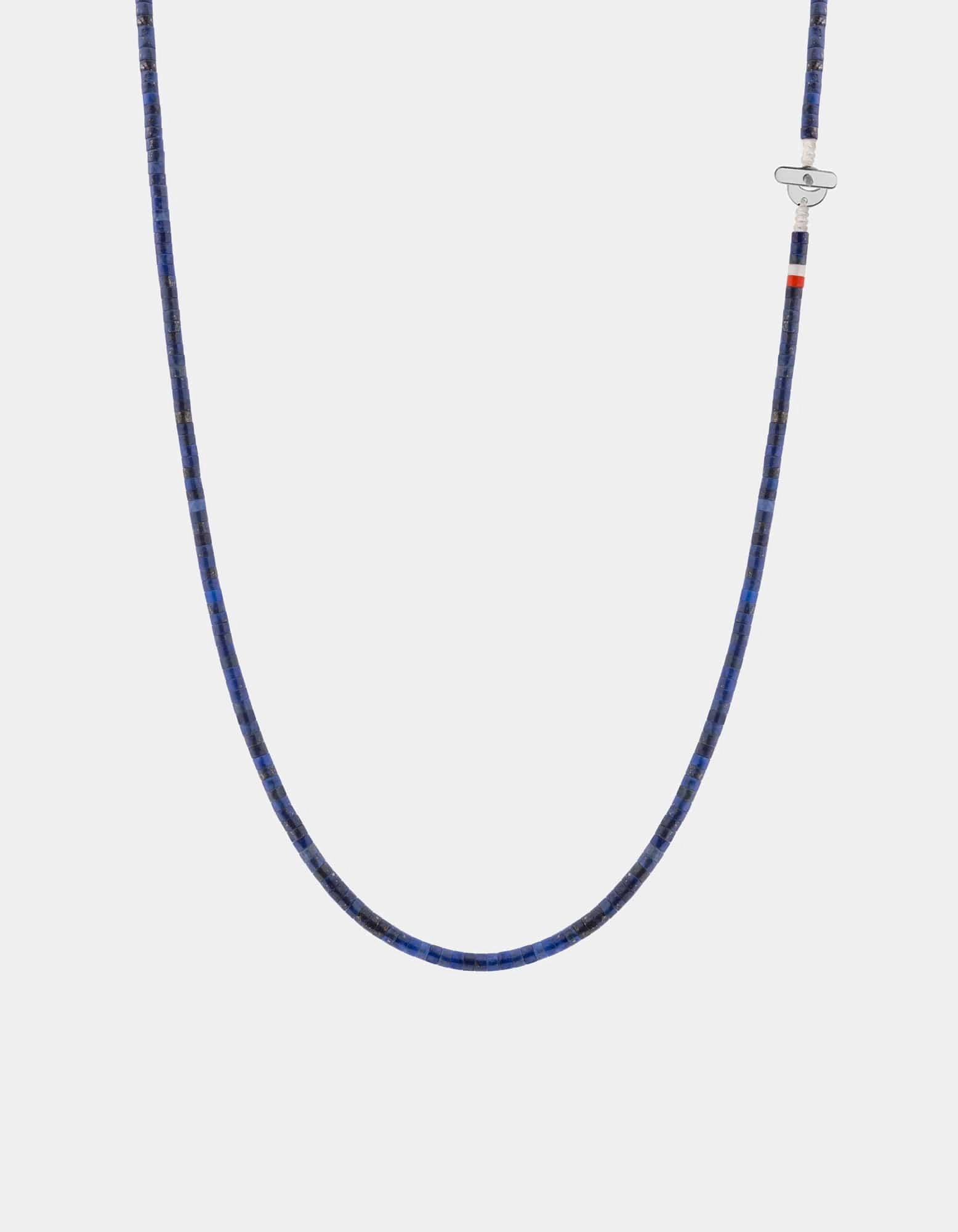 Zane Lapis Necklace, Sterling Silver