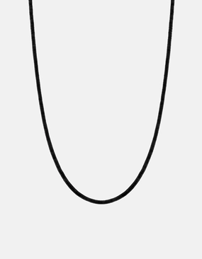 Zane Onyx Necklace, Sterling Silver